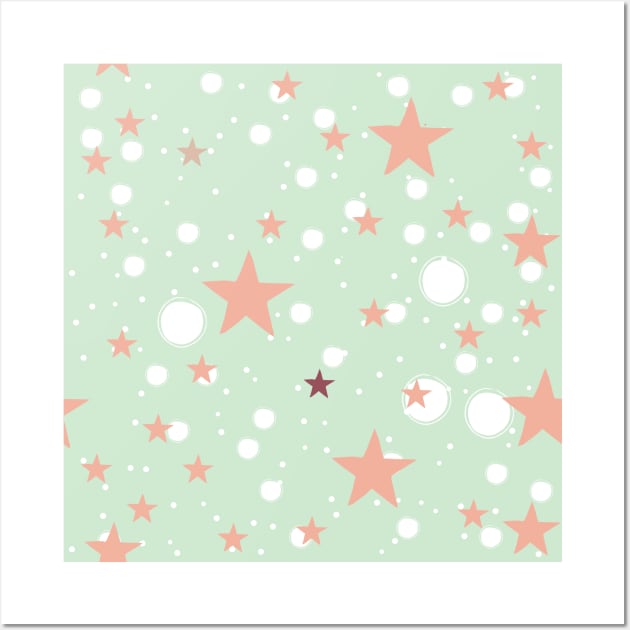 Star Pattern Wall Art by Kristina Stellar Scandinavian Land